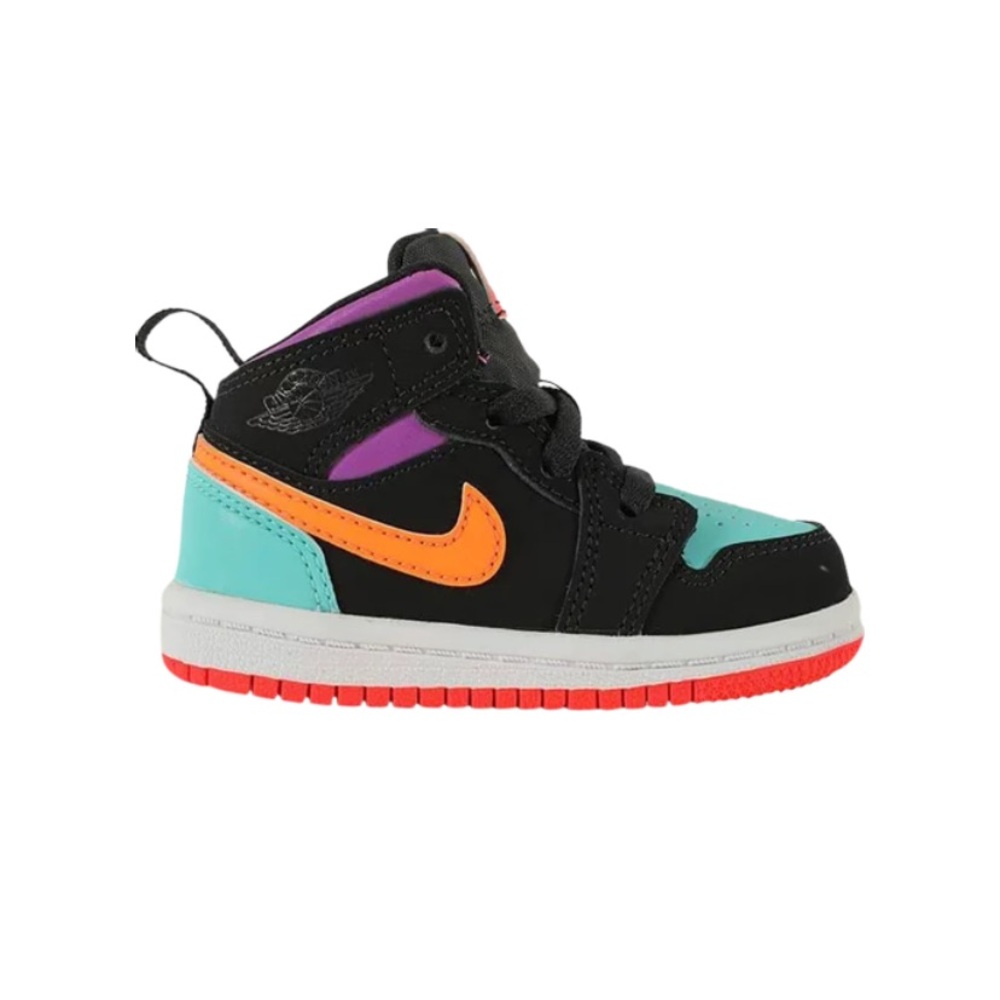 💜🧡Jordan 1 Mid 'Black Multi nike 💙💜 size 7